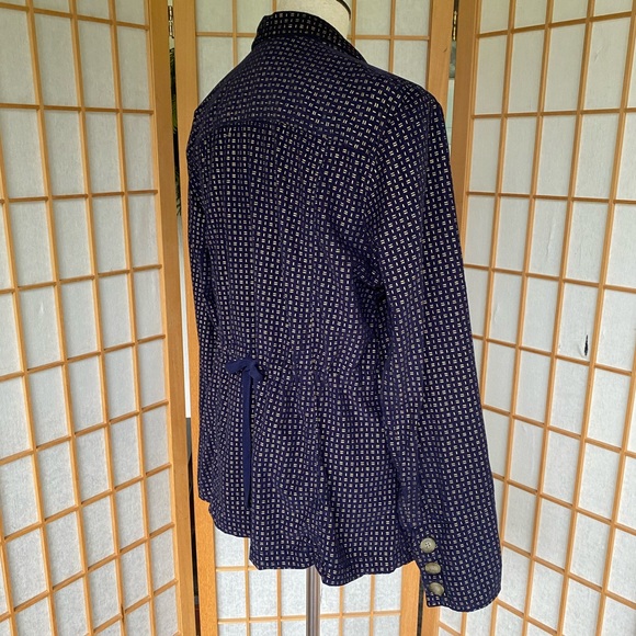 Sundance Lightweight Corduroy Blue and Gold Jacket SZ L - Picture 7 of 14